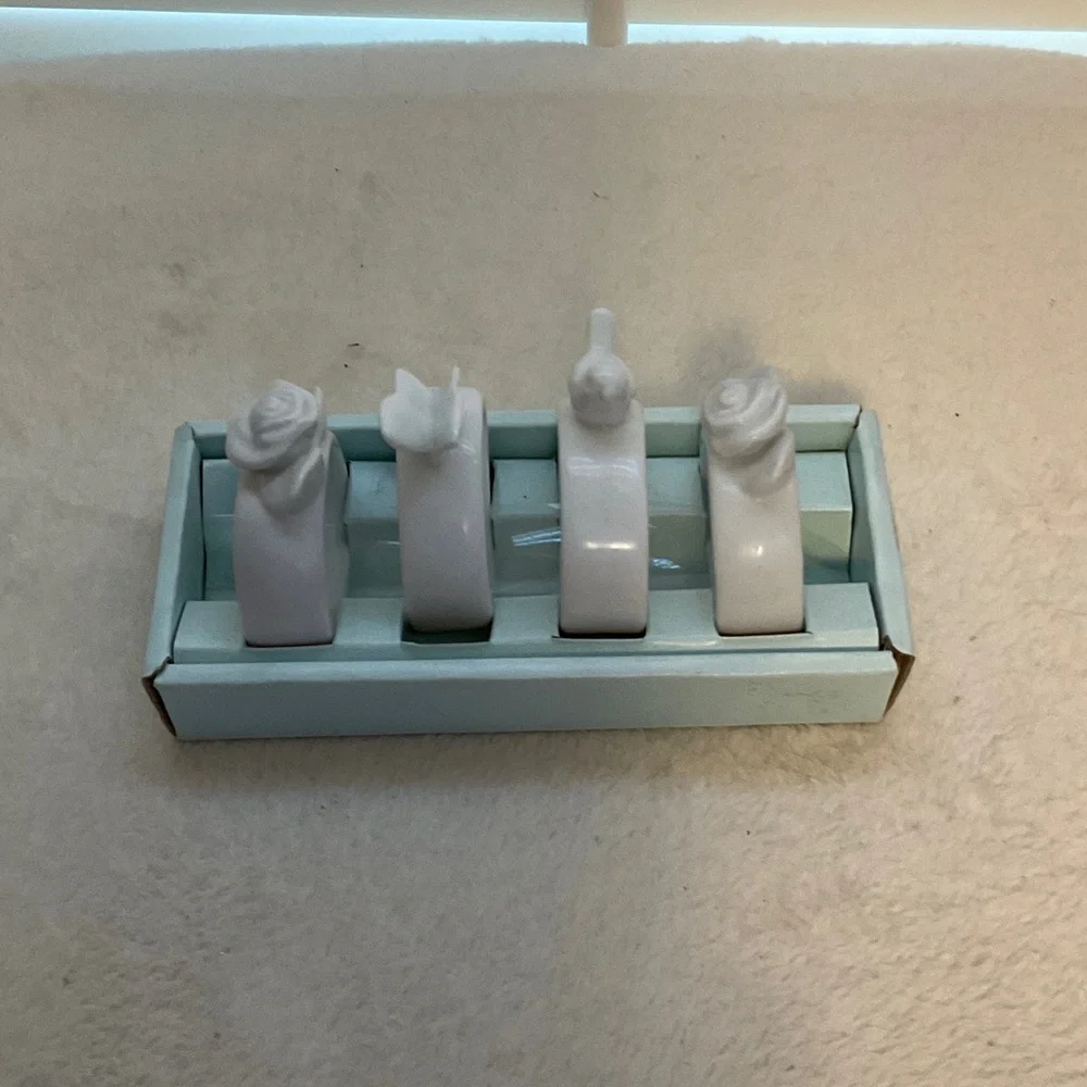 Target White Ceramic Napkin Rings